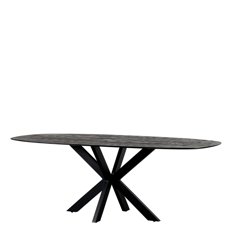 KINSLEY DINING TABLE BLACK W220/D90/H76