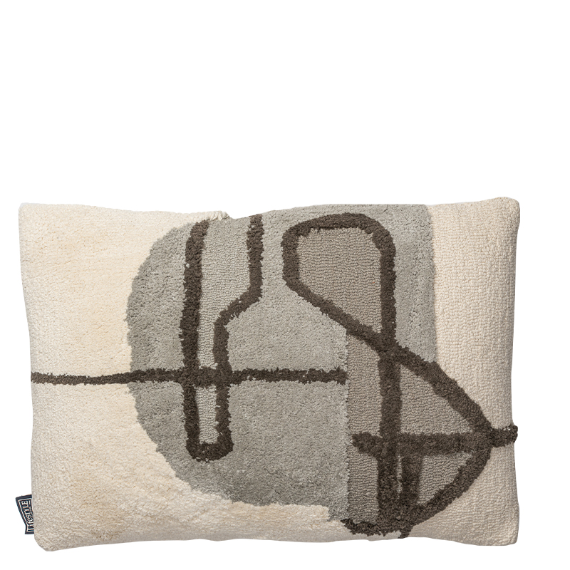 MADELIA PILLOW GREY 60X40