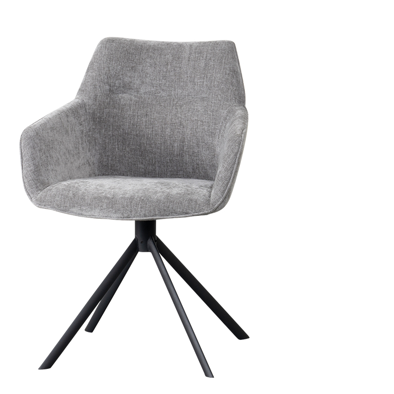 JOHNSON ROTATING DINING CHAIR CROWN GREY W-59/D-60/H-84