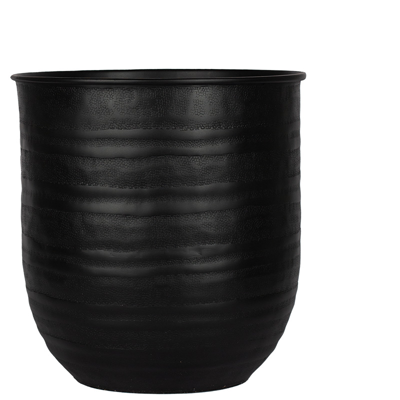 FUMI ALUMINIUM FLOWERPOT BLACK L