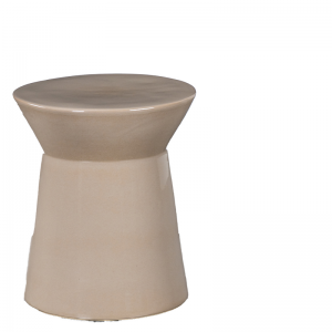 CERAMIC COFFEE TABLE COVE TAUPE M W38/D38/H45