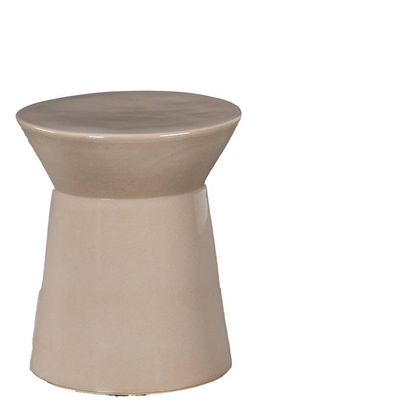 CERAMIC COFFEE TABLE COVE TAUPE M W38/D38/H45
