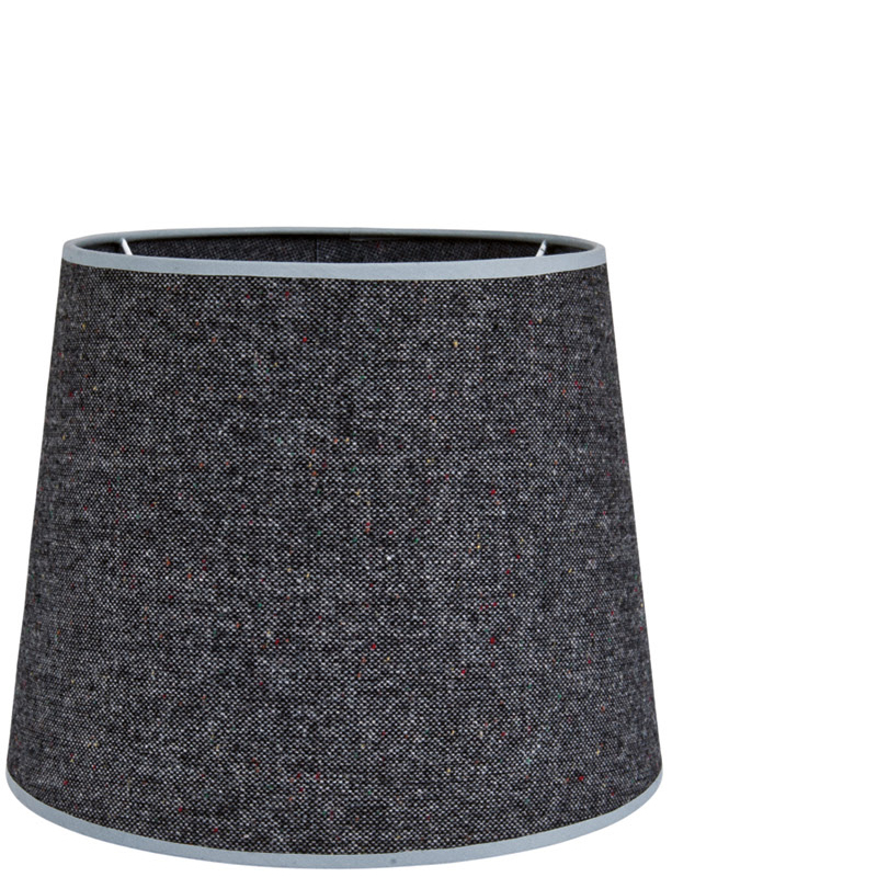 OXFORD COTTON SHADE ROUND DARK GREY Å29X23