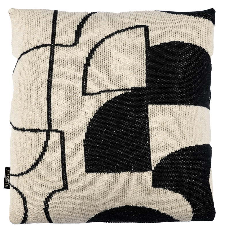 GISELLE PILLOW BLACK 50X50CM
