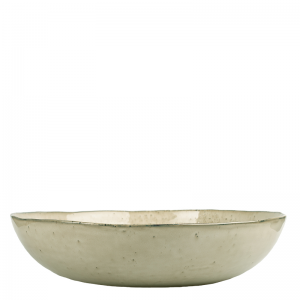 ENZO SERVING BOWL FLAT SAND