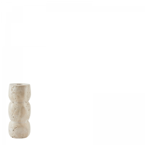 BLAZE CANDLE HOLDER TRAVERTINE BEIGE M