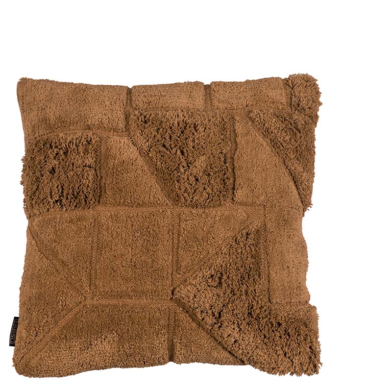 BRYAN PILLOW BROWN OCHRE 50X50