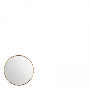 ANTIQUE GOLD MIRROR ROUND 30CM