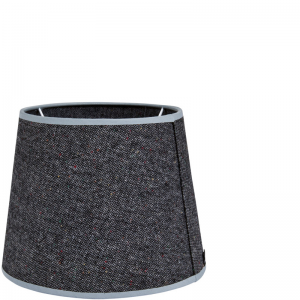 OXFORD COTTON SHADE ROUND DARK GREY Å23X18