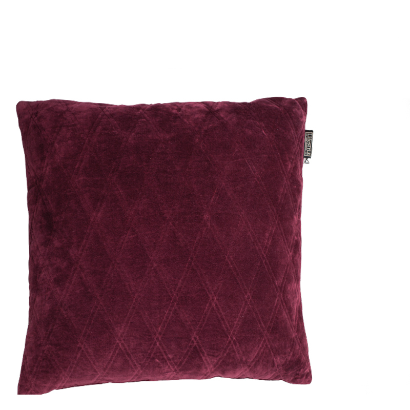 DASCHA PILLOW WINE RED 50X50