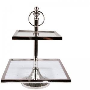 NORWICH CAKESTAND 2 LEVEL SQUARE