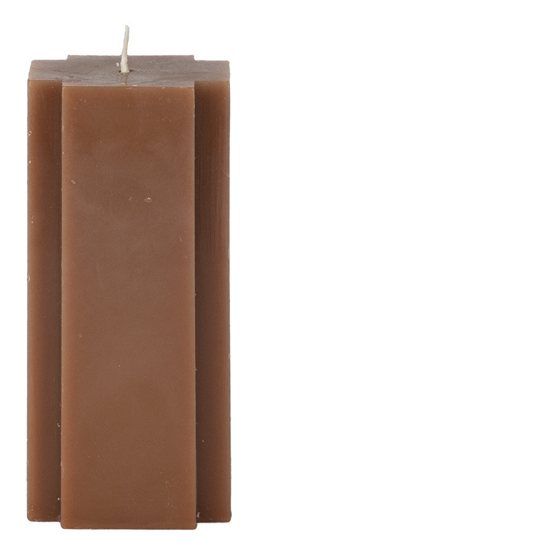 CANDLE CROSS SHAPED BROWN L DECO ONLY!
