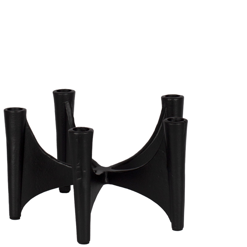 CLEONA CANDLE HOLDER BLACK