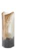 CASSI VASE WHITE/BROWN