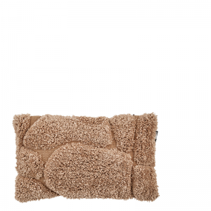 KARLIE PATCH PILLOW BROWN L30/W50