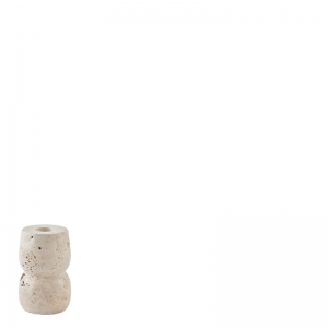 BLAZE CANDLE HOLDER TRAVERTINE BEIGE S