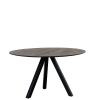 ATLANTA DINING TABLE ROUND WALNUT W130/D130/H76