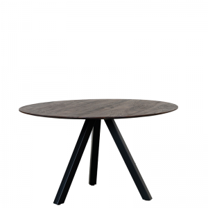 ATLANTA DINING TABLE ROUND WALNUT W130/D130/H76