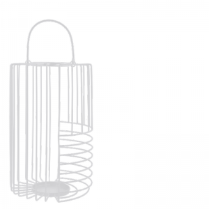 DALE METAL LANTERN WHITE L