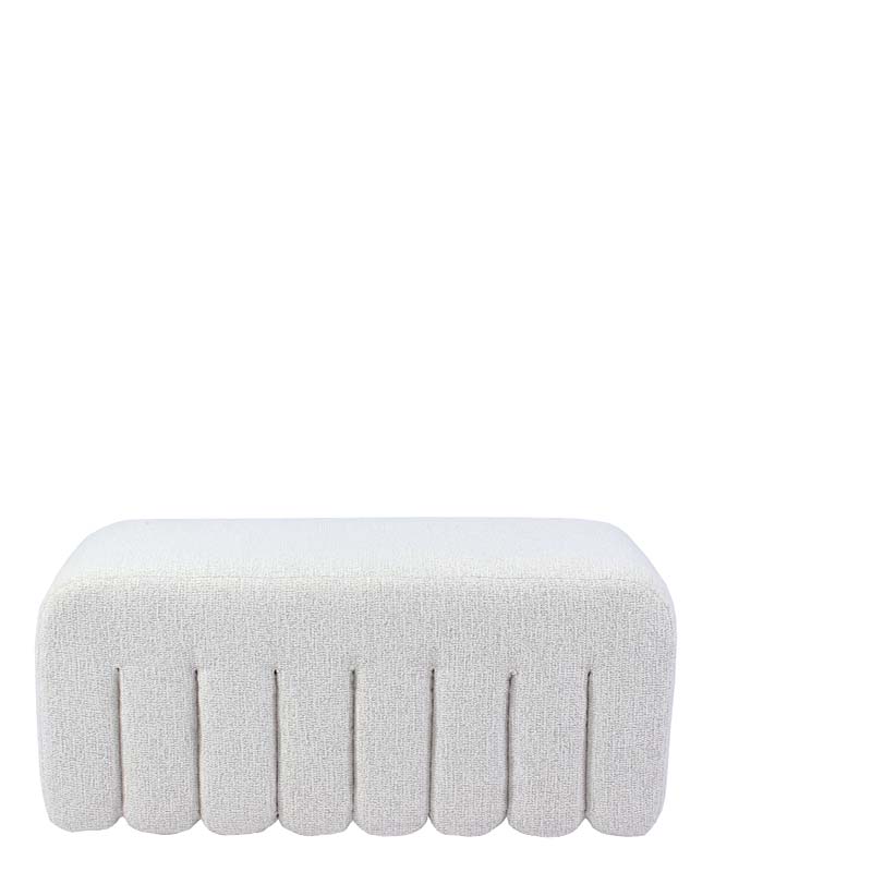 CISKE POUF MIX BOUCLE ECRU M W98/D46/H45 cm