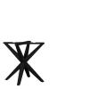 ATLANTA DINING TABLE LEG BLACK MANGO W78/D78/H73