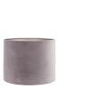 BRIGHTON VELVET LAMPSHADE ROUND GREY 32X32X25