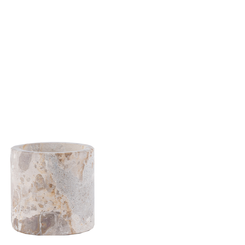 BUTTERSCOTCH PILLAR CANDLE HOLDER L