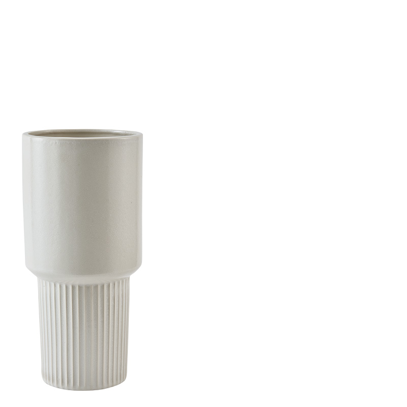 BETTY VASE STRIPE CRÈME M