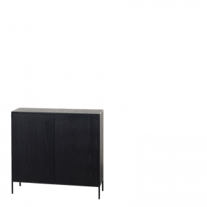 IMPERIAL CABINET BLACK W90/D35/H85