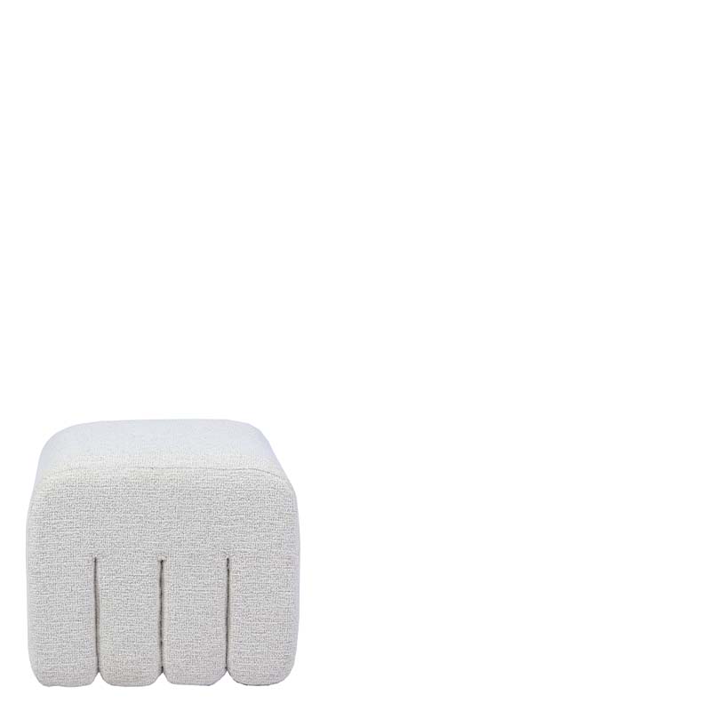 CISKE POUF MIX BOUCLE ECRU S W50/D46/H45 cm