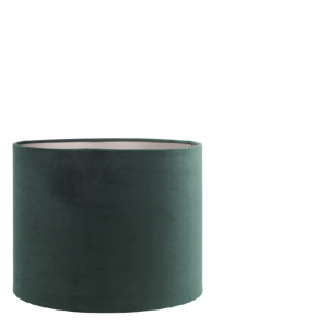 BRIGHTON VELVET LAMPSHADE ROUND GREEN 32X32X25