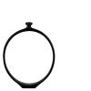 NALA CANDLE HOLDER BLACK L