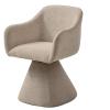 ILLINOIS ROTATING DINING CHAIR VENRO LATTE 34 W60/D59/H83