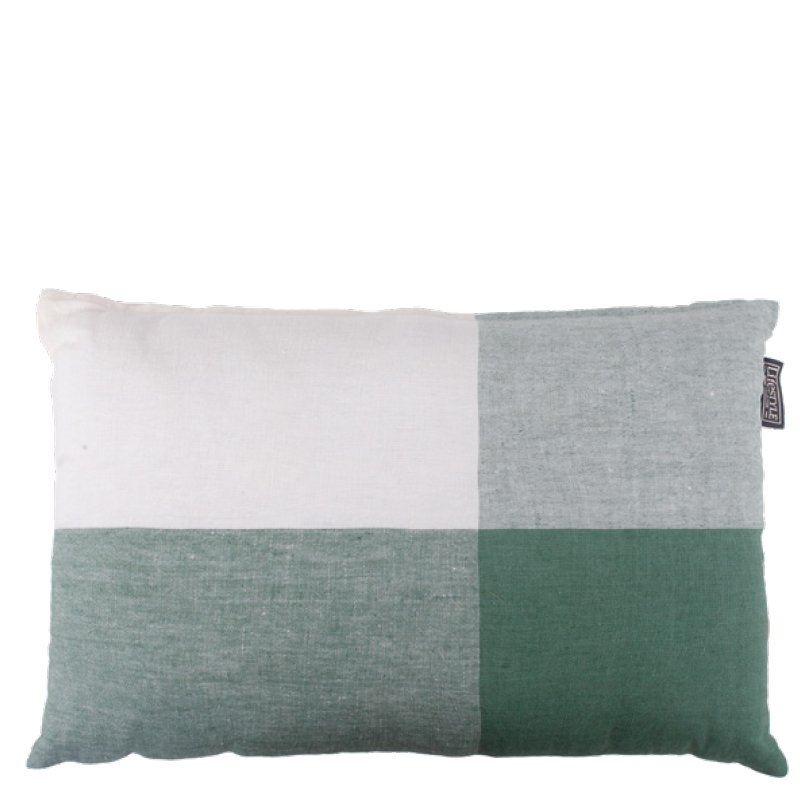 BINDI LINEN PILLOW GREEN 60X40