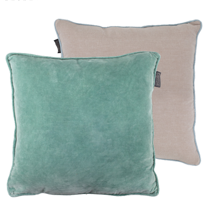 FAYE PILLOW BLEACHED GREEN 50X50