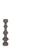ARISTA CANDLE HOLDER BROWN M
