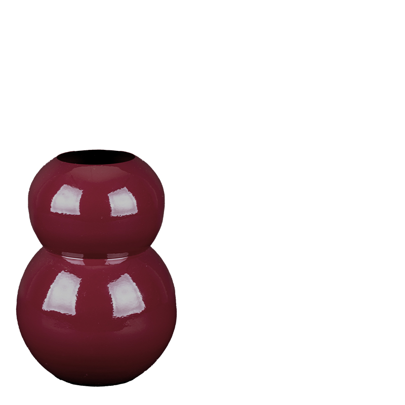 XAMMIE VASE DEEP RED S 18X18X25
