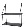 DOUBLE SHELF BLACK