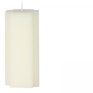 CANDLE CROSS SHAPED ECRU L DECO ONLY!