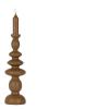 ANNE LED CANDLE BROWN OCHRE L