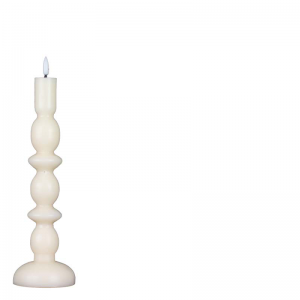 ANNE LED CANDLE ECRU M
