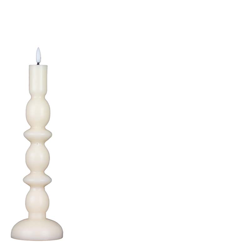 ANNE LED CANDLE ECRU M