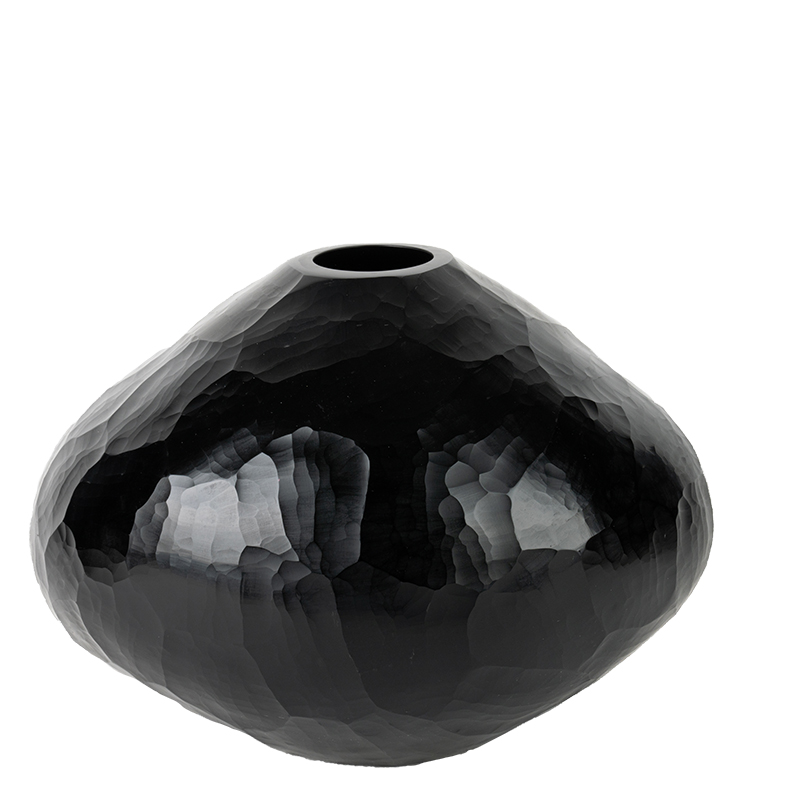 LEWES OVAL VASE BLACK L