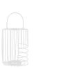 DALE METAL LANTERN WHITE S